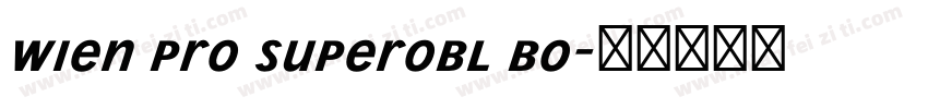 Wien Pro Superobl Bo字体转换